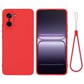 OnePlus Nord CE5 Funda de silicona líquida con correa de mano