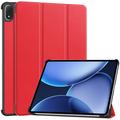 Funda Smart Folio Tri-Fold Series para OnePlus Pad 2 Pro/Pad 3/Oppo Pad 4 Pro - Roja