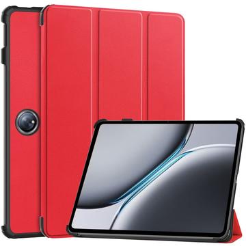 Funda Inteligente de Tres Pliegues para OnePlus Pad 2 - Rojo