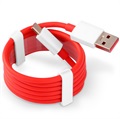 Cable USB Tipo-C OnePlus - Rojo / Blanco