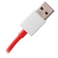 Cable USB Tipo-C OnePlus - Rojo / Blanco