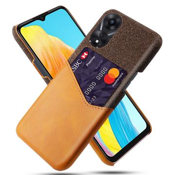 Carcasa con Ranura para Tarjeta KSQ para Oppo A18/A38 - Naranja