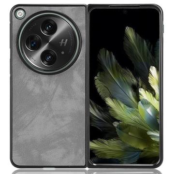 Funda de Plástico Revestido para Oppo Find N3/OnePlus Open - Gris