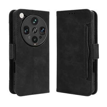 Funda tipo billetera con tarjetero para Oppo Find X8 Ultra - Negra