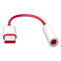 Adaptador de Cables USB-C / 3.5mm OnePlus - Bulk - Rojo / Blanco