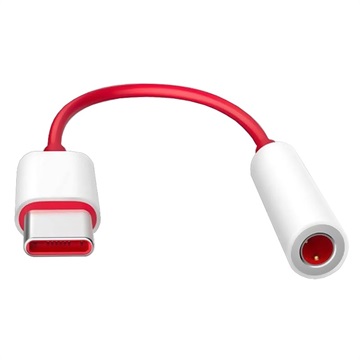 Adaptador de Cables USB-C / 3.5mm OnePlus - Bulk - Rojo / Blanco