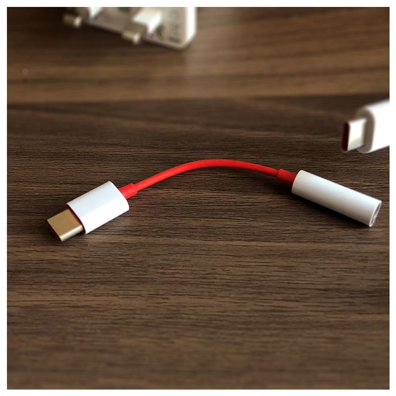 OnePlus USBC / 3.5mm Cable Adapter Bulk Red / White