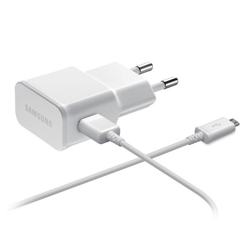 Cargador de Viaje & Cable MicroUSB Samsung ETA U90EWE Blanco Cargador de Viaje & Cable MicroUSB Samsung ETA U90EWE Blanco