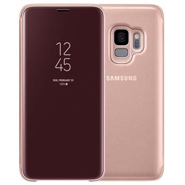 fundas view clear cover rosa samsung s7 edge