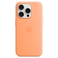 Funda Silicona con MagSafe Apple para iPhone 15 Pro Max MT1W3ZM/A - Naranja sorbete