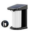 Lámpara LED solar de exterior / Luz de pared con sensor de movimiento PIR YH0619-PIR - Blanco frío