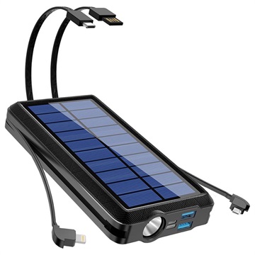 Batería Externa / Cargador Solar Resistente al Agua - 20000mAh - Verde