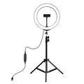 PULUZ PKT3035 10.2" Ring Light LED Fill Light + 1.1m Trípode para Vlogging Live Broadcast