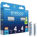 Panasonic Eneloop Mix BK-KJMCDE44E 8BE Pilas recargables AA/AAA - 2000mAh/800mAh - 8 uds.