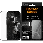 Protector de pantalla iPhone 17/16 Pro PanzerGlass Ceramic II Protection Ultra-Wide Fit EasyAligner - 9H - Borde negro