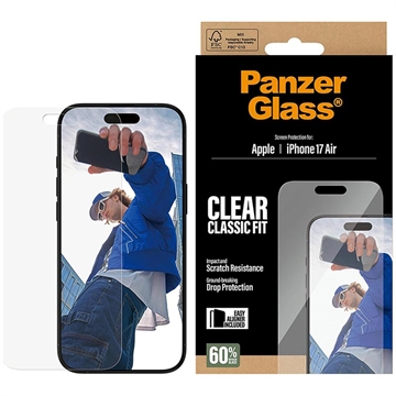 Protector de pantalla de vidrio templado iPhone Air PanzerGlass Classic Fit EasyAligner - 9H