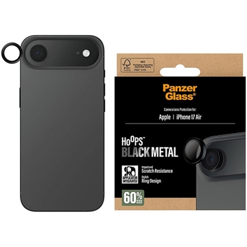 Protector de lente de cámara iPhone Air PanzerGlass Hoops - Negro
