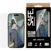 Protector de pantalla de vidrio templado PanzerGlass Safe Ultra-Wide Fit iPhone 17 Pro - 9H - Transparente