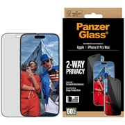 Protector de pantalla privacidad iPhone 17 Pro Max PanzerGlass Ultra-Wide Fit EasyAligner 2-Way - 9H - Borde negro
