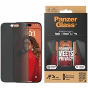 Protector de Pantalla PanzerGlass Ultra-Wide Fit Privacy EasyAligner para iPhone 15 Pro - Borde Negro