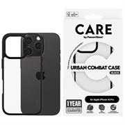 Funda PanzerGlass Care Urban Combat para iPhone 16 Pro - Negro / Transparente