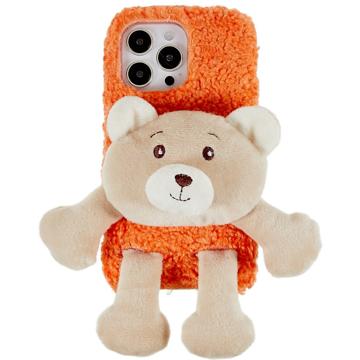 Carcasa de TPU 3D Plush Doll para iPhone 14 Pro