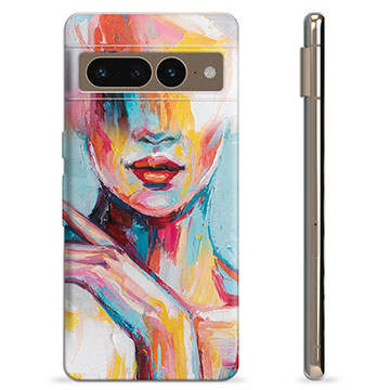 Funda de TPU para Google Pixel 7 Pro - Retrato Abstracto