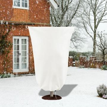 Cubierta antiheladas para plantas / Protector de invierno de tejido no tejido transpirable - 80x120cm - Blanco