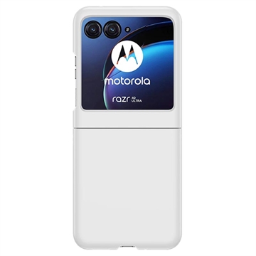 Carcasa de Plástico para Motorola Razr 40 Ultra - Blanco