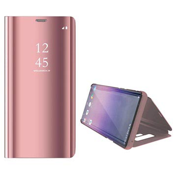 Funda con Tapa Luxury Series Mirror View para Samsung Galaxy Note9 - Rosa Dorado