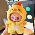 Peluche con capucha para muñeco Labubu 17cm - Pollito