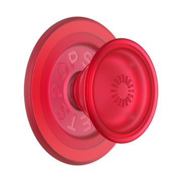 PopSockets Round MagSafe PopGrip Soporte y Agarre Expansible - Blanchette rojo