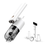 Aspirador Giratorio Portátil con Doble Luz LED - Blanco