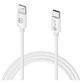 Cable USB-C / Lightning Ksix MFi&Power Delivery - 2.4A, 1m - Blanco