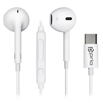 Auriculares USB-C Prio Classic - Blanco