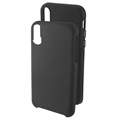 Funda Híbrida Prio Double Shell para iPhone X, iPhone XS - Negro