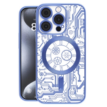 Funda Prio Elegant Mag con Protector de Lente de Cámara para iPhone 16 - Azul