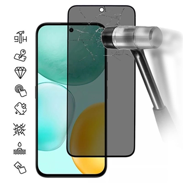 Protector de Pantalla Cobertura Completa Privacy para Honor X6c - Borde Negro