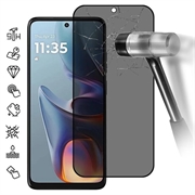 Protector de pantalla de Cobertura Completa Privacy para Motorola Moto E15 - Borde Negro