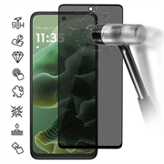 Protector de Pantalla de Cobertura Completa Privacy para Motorola Moto G35 - Borde Negro