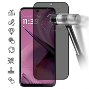 Protector de Pantalla de Cobertura Completa Privacy para Motorola Moto G55 - Borde Negro