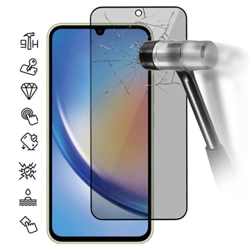 Protector de Pantalla de Cobertura Completa Privacy para Samsung Galaxy M35 - Borde Negro