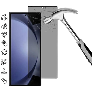 Protector de pantalla de Cobertura Completa Privacy para Samsung Galaxy Z Fold7 - Borde Negro