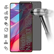 Protector de pantalla de Cobertura Completa Privacy para Xiaomi Redmi Note 13 - Borde Negro