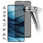 Protector de pantalla de Cobertura Completa Privacy para Xiaomi Redmi Note 14 4G/5G - Borde Negro