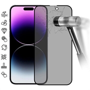 Protector de Pantalla de Cobertura Completa Privacy para iPhone 16 Pro - Borde Negro