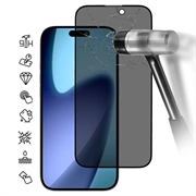 Protector de Pantalla Cobertura Completa Privacy para iPhone 17 Pro Max - Borde Negro