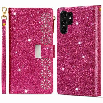 Funda Starlight Series para Samsung Galaxy S23 Ultra 5G - Estilo Cartera - Rosa