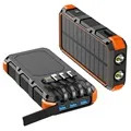 Batería Externa / Cargador Solar Resistente al Agua - 20000mAh - Verde