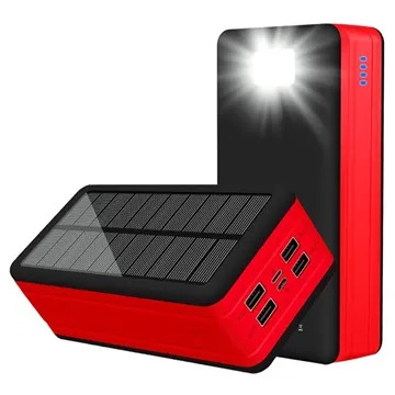 Batería Externa / Cargador Solar Resistente al Agua - 20000mAh - Verde